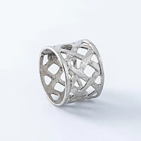 KSP Gather & Dine 'Weave' Napkin Ring (Nickel)