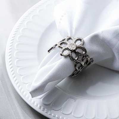 KSP Gather & Dine 'Bloom' Napkin Ring (Nickel)