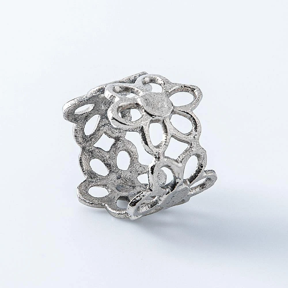 KSP Gather & Dine 'Bloom' Napkin Ring (Nickel)