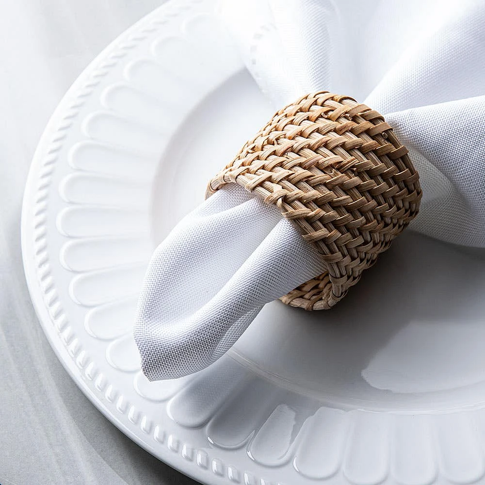 KSP Gather & Dine 'Rattan Look' Napkin Ring (Natural)