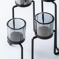 KSP Quartet '4-Lite' Iron Candleholder (Black/Smoke)