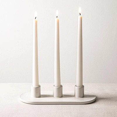 KSP Radiant '3-Lite' Ceramic Taper Candle Holder