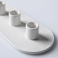 KSP Radiant '3-Lite' Ceramic Taper Candle Holder