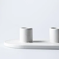 KSP Radiant '3-Lite' Ceramic Taper Candle Holder
