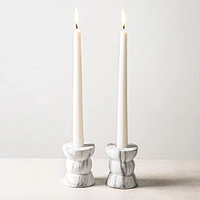 KSP Carrera 'Marble' Cement Taper Candle Holder