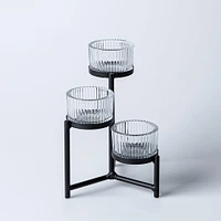KSP Ascend '3-Lite' Iron Tealight Holder (Black)