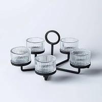 KSP Solis '5-Lite' Iron Tealight Holder (Black)