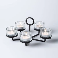 KSP Solis '5-Lite' Iron Tealight Holder (Black)