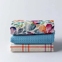 Harman Combo 'Stonefruit' Cotton Kitchen Towel - Set of 3