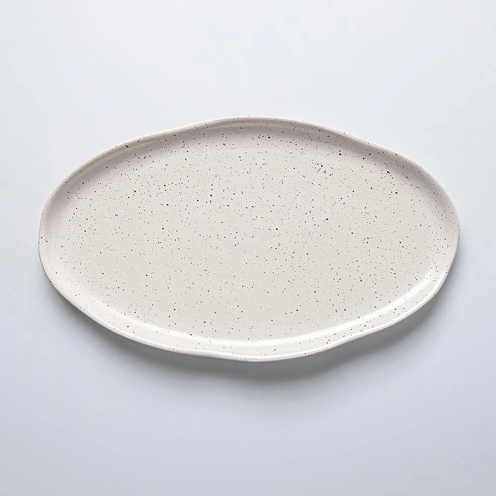 S&Co Matte Sesame Oval Platter