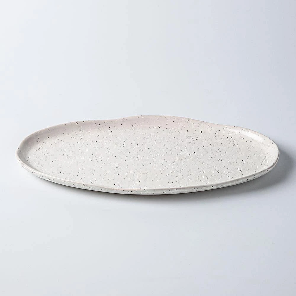 S&Co Matte Sesame Oval Platter