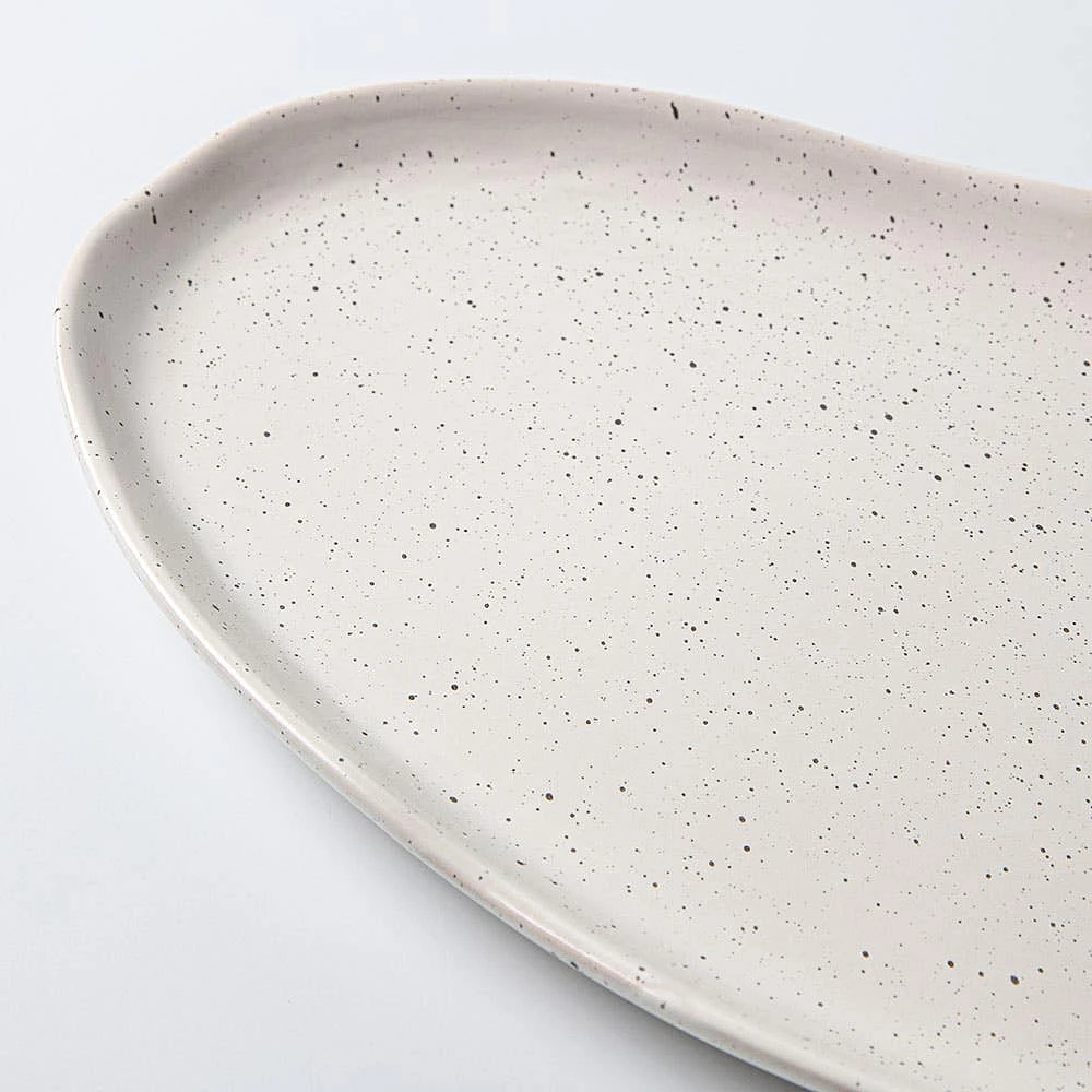 S&Co Matte Sesame Oval Platter