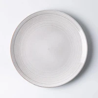KSP Arcadia Reactive Stoneware Dinnerware - Set of 12 (Grey)