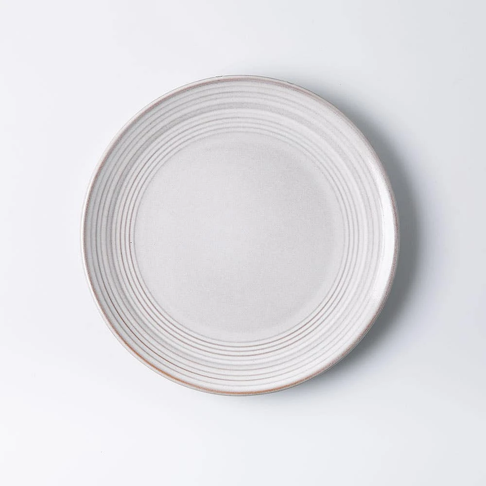 KSP Arcadia Reactive Stoneware Dinnerware - Set of 12 (Grey)