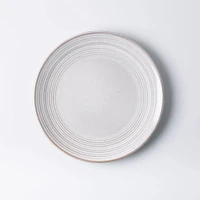 KSP Arcadia Reactive Stoneware Dinnerware - Set of 12 (Grey)