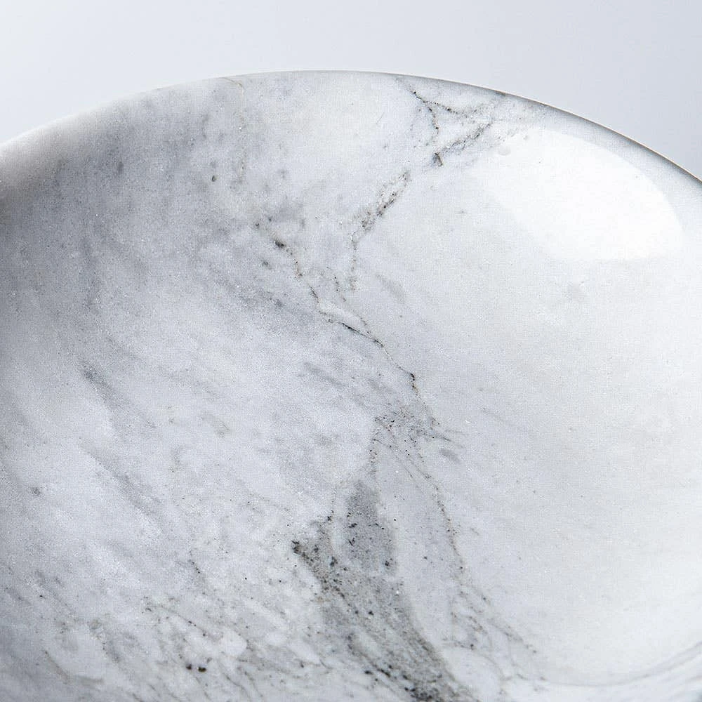 KSP Marbelle Marble Footed Fruit Bowl (7.9" Dia.)
