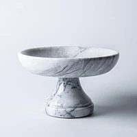 KSP Marbelle Marble Footed Fruit Bowl (7.9" Dia.)