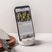 KSP Marbelle Marble Phone-Tablet Stand (White)