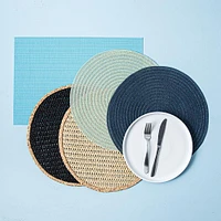 KSP Gather & Dine Cirque Woven Vinyl Placemat (Natural)