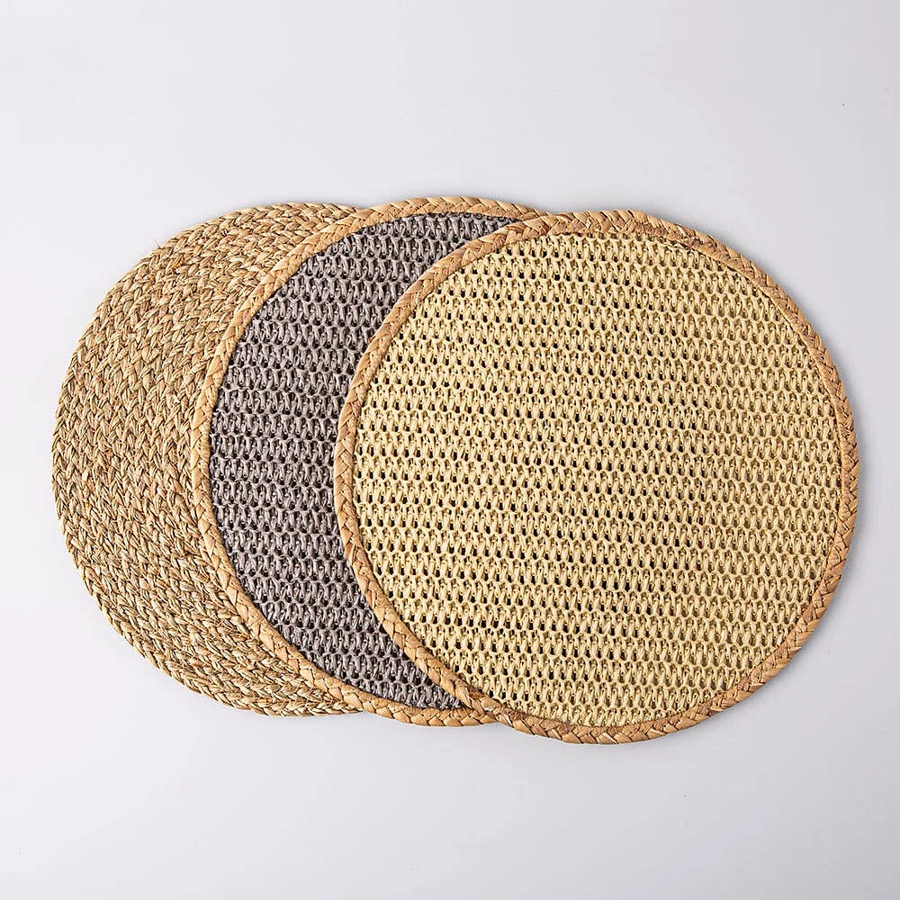 KSP Gather & Dine Jasper Woven Grass Placemat (Natural)