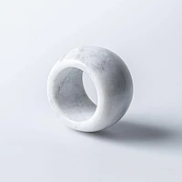 KSP Gather & Dine Marble Napkin Ring (White)