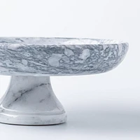 KSP Marbelle Marble Footed Fruit Bowl (White)