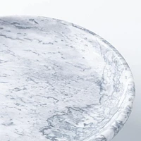 KSP Marbelle Marble Footed Fruit Bowl (White)