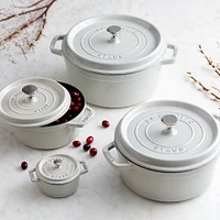 Staub France Cast Iron Round Cocotte 5L (Truf Light Grey)