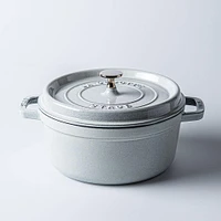 Staub France Cast Iron Round Cocotte (Truf Light Grey)