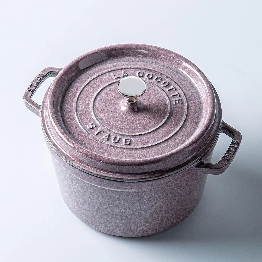 Staub France Cast Iron Round Cocotte 4L (Cherry Blossom)