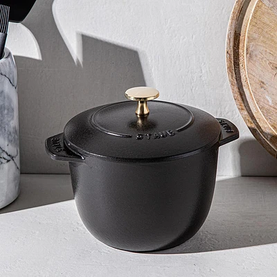 Staub France Cast Iron Rice Cocotte (Black)