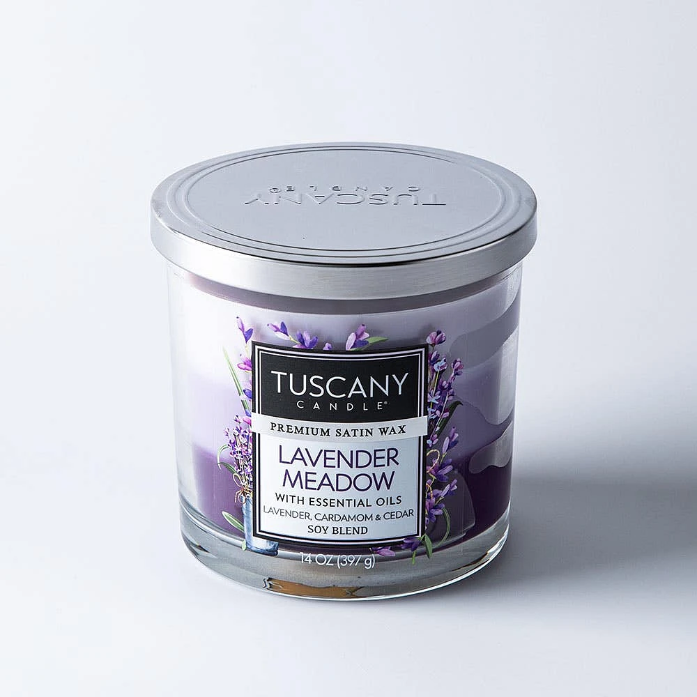 Empire Tuscany 3-Wick 'Lavender Meadow' Glass Jar Candle (14oz.)