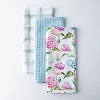 Harman Combo 'Hydrangea' Cotton Kitchen Towel - Set of 3
