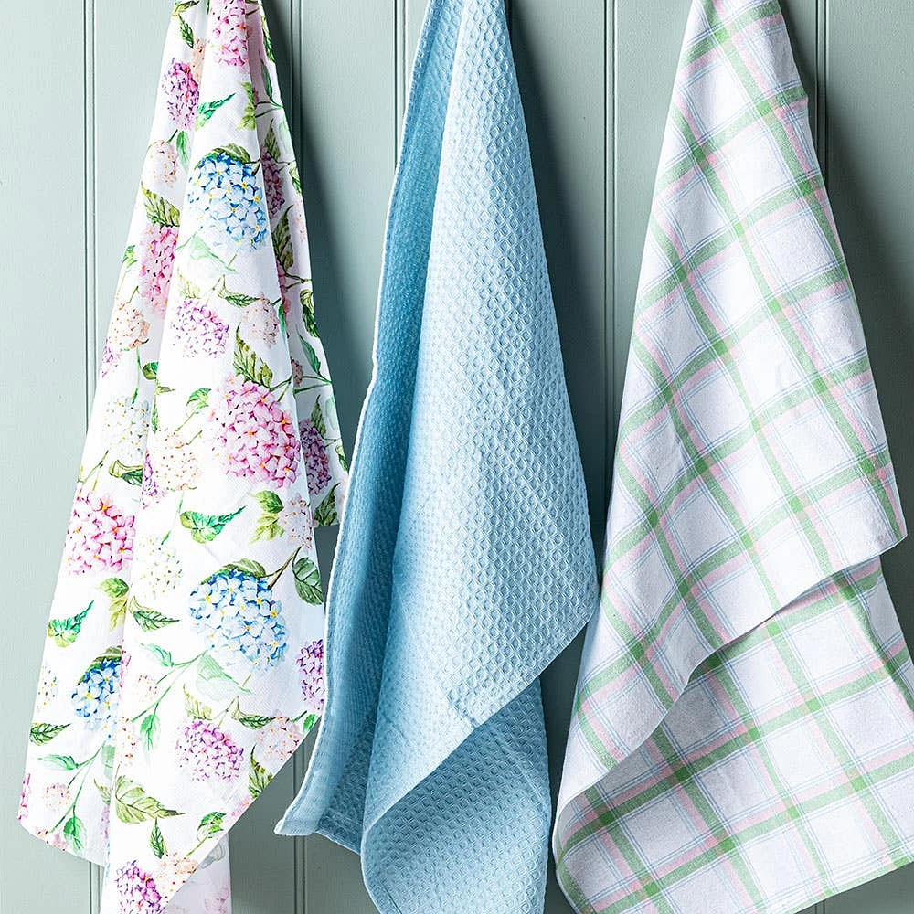 Harman Combo 'Hydrangea' Cotton Kitchen Towel - Set of 3