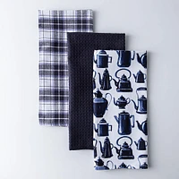 Harman Combo 'Tea Pots' Cotton Kitchen Towel - Set of 3