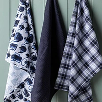 Harman Combo 'Tea Pots' Cotton Kitchen Towel - Set of 3