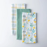 Harman Combo 'Decorative Tableware' Cotton Kitchen Towel - Set of 3