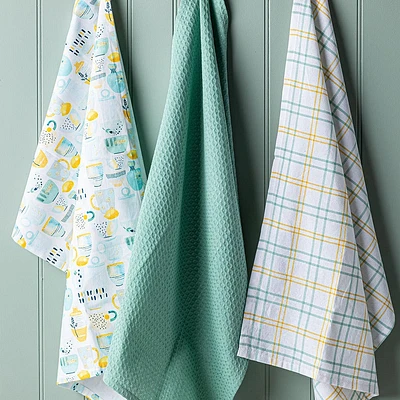 Harman Combo 'Decorative Tableware' Cotton Kitchen Towel - Set of 3