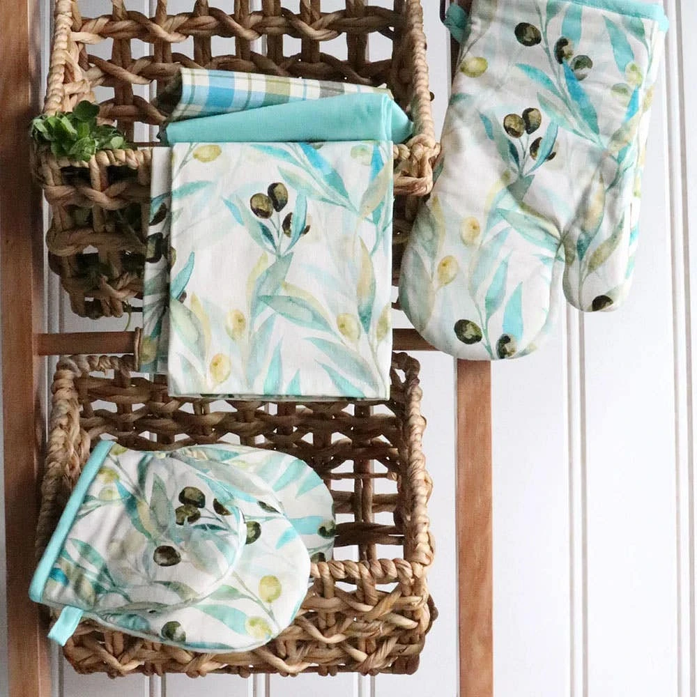 Harman Combo 'Olive' Cotton Kitchen Towel - Set of 3