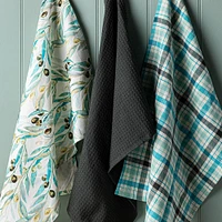 Harman Combo 'Olive' Cotton Kitchen Towel - Set of 3