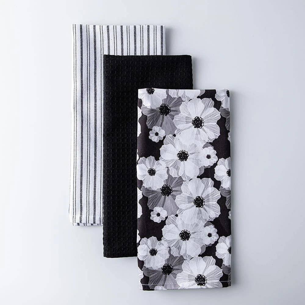 Harman Combo 'Daisy' Cotton Kitchen Towel - Set of 3
