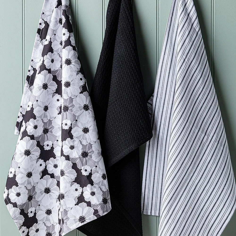Harman Combo 'Daisy' Cotton Kitchen Towel - Set of 3