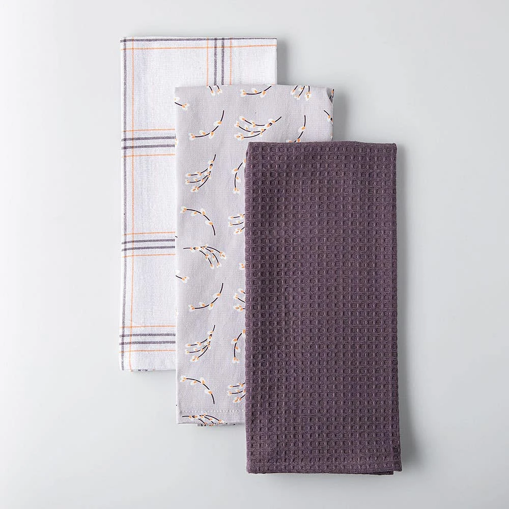 Harman Combo 'Willow' Cotton Kitchen Towel - Set of 3