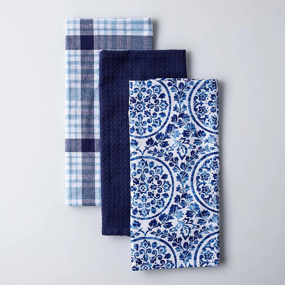 Harman Combo 'Medallion' Cotton Kitchen Towel - Set of 3