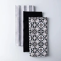 Harman Combo 'Deco Tile' Cotton Kitchen Towel - Set of 3
