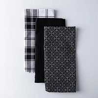 Harman Combo 'Dotted Tile' Cotton Kitchen Towel - Set of 3