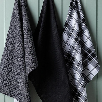 Harman Combo 'Dotted Tile' Cotton Kitchen Towel - Set of 3