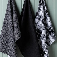 Harman Combo 'Dotted Tile' Cotton Kitchen Towel - Set of 3