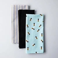 Harman Combo 'Bees' Cotton Kitchen Towel - Set of 3
