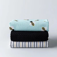 Harman Combo 'Bees' Cotton Kitchen Towel - Set of 3